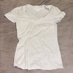 Ambianee apparel. Off white. Short sleeve shirt.